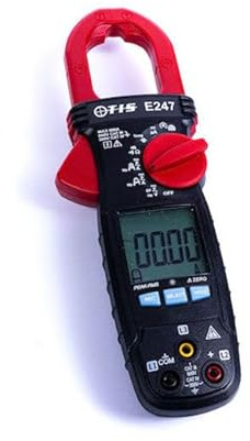 TIS TISE247 Elite Digital Clamp Meter, TRMS AC/DC 600A, Auto-Ranging, 35mm Jaw