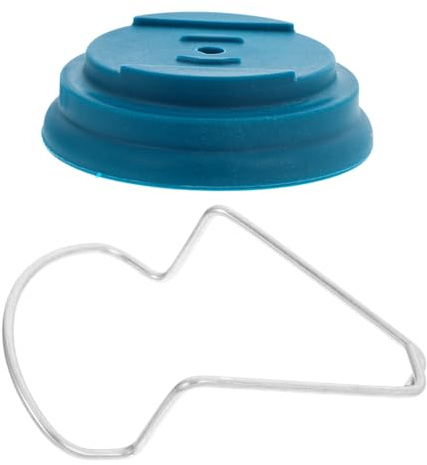 Kit de Pièces Détachées Bleu pour Coupe-bordures sans Fil, 4 Pièces | Pp et Acier, Base Cover, Rondelle et Écrou, Installation Facile, Remplacement Complet pour Jardin
