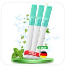 S1.0 3 PCS Inalatore con Cartucce Filtro al Gusto di Menta Per Migliorare Respirazione Azzurro