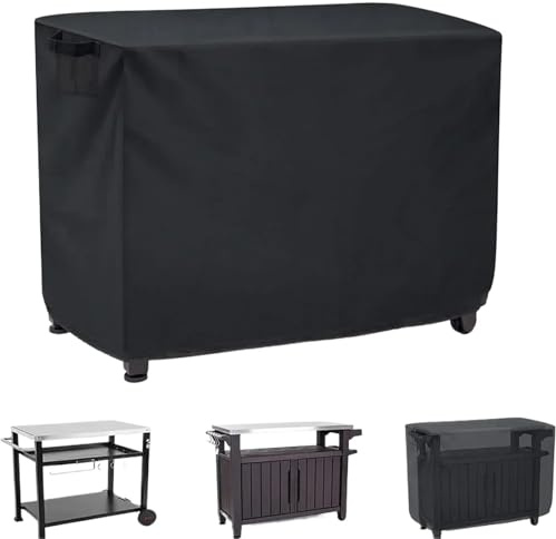 Couverture de Table Gril Patio Four à Pizza Chariot Manger Mobile préparation extérieure imperméable for la Couverture gaz Barbecue Cuisine pour Weber(84X61X81cm)