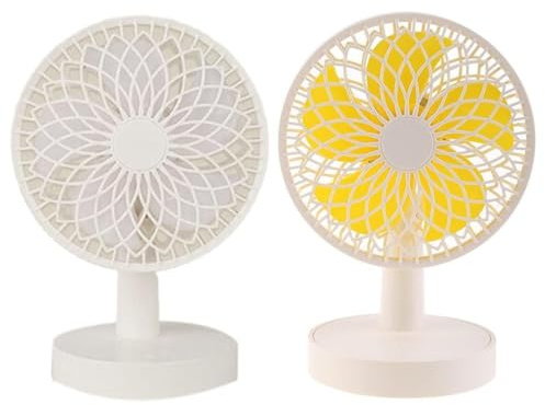 Rudiaoa Ventilateur de bureau USB oscillant à 90 ° 3 vitesses batterie puissante 1200 mAh silencieuse pour bureau à domicile