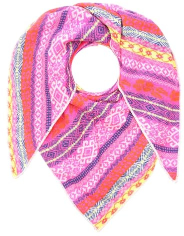 Zwillingsherz Damen Dreieckstuch Schal Dreiecksschal Damen mit Kaschmir Anteil Modell Winter Waves Trend flauschiger Frauenschal Accessoire Schals und Tücher modischer Begleiter