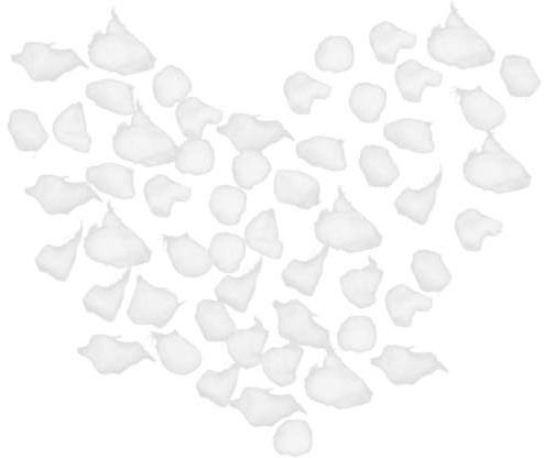 STOBAZA Nagellackentferner Wattebällchen mit Schneller Absorption 3 Beutel Weiße Baumwolle zur Effektiven Gelnägel Reinigung für Professionelle und Private Anwendung