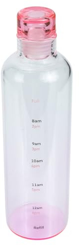 ABOOFAN Borraccia in Vetro Infrangibile da 500ml con Chiusura Ermetica e Design Elegante, Resistente Agli Urti, per Ciclismo e Escursionismo Riutilizzabile