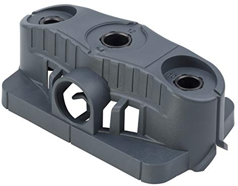 wolfcraft Guía para taladrar móvil I 4686000 I Para un ángulo de inserción de exactamente 90°