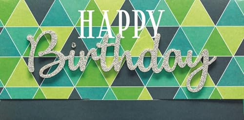 Geburtstagskarte Lettering Surprise - Happy Birthday - 11 x 22 cm