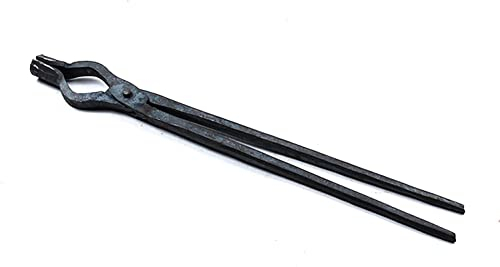 Tenazas de herrero,Tenaza de forja Ponga de herrero Bladesmith Cuchilla Tonga redonda de la boca for cuchillo de yunque Hacer una pinza de herrero de 470 mm for ingeniería Forja de herrero