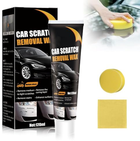 Polish Auto Rimuovi Graffi, Kaluofan Rimuovi Graffi Auto, Pasta per Lucidare Auto di Vernice, Pasta per La Riparazione Dei Graffi Dell Auto, Pasta Abrasiva Auto -120ml