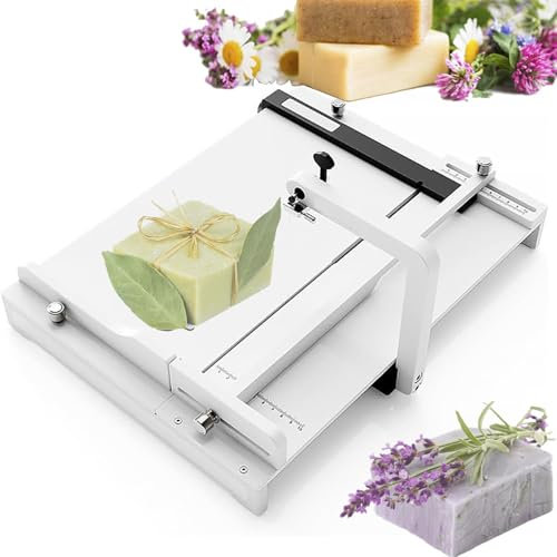 XGHDPBM Handcrafted Wire Soap Cutter Machine, Professional Soap Cutting Tool With Precise Size Scale, Adjustable Slab Soap Cutters Kit, For Handmade Soap Loaf Cheese Butter Candles DIY