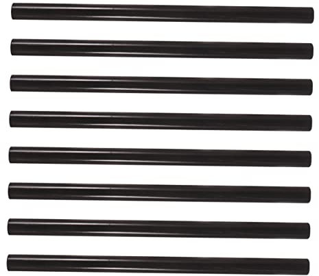 Tofficu 24stücke Lange Schwarze Klebestifte Kunststoff-heißklebestifte Wärmeschmelzendes Klebeband Für Büro Und Diy-projekte Umweltfreundlich Geruchsneutral