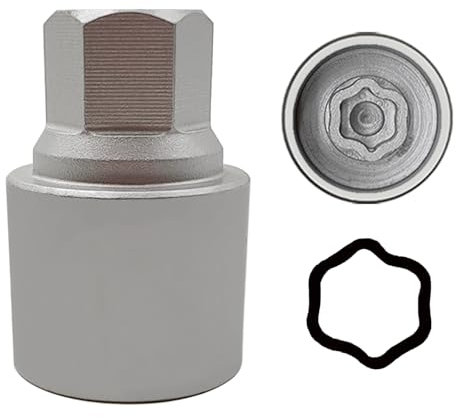 JEUCLEL 052 Wheel Locking Nut Key Socket Compatible with BMW Series, (Socket OD 29mm - ID 25mm), Wheel Anti-Theft Lug Nut Removal Tool, Anti-Theft Screw Remover