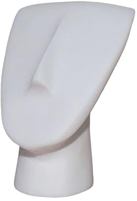 Kykladische Kopfskulptur, minimalistische Alabaster-Figur aus antiker griechischer Kunststatue