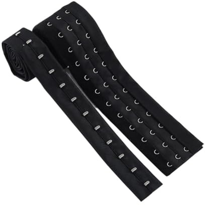 SHTGOI Estensione per reggiseno, 2 yards, corsetto con 3 ganci, estensione, estensione, distanziatore, gancio di prolunga per bustiers