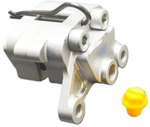 SWVYDC Pinzas de pistones de Freno Pinza de Freno de Motocicleta de Doble pistón de Aluminio opuesto 25 * 15 para Freno de Rueda Trasera de 64 mm Pinzas Freno