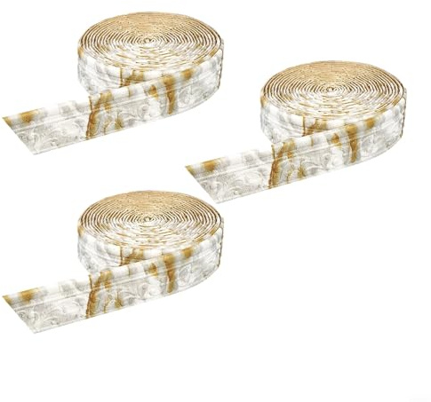 3 pcs bordüre selbstklebend,Wasserfest 3D tapetenbordüre selbstklebende bordüre,10m x 8cm x 5mm für Flur, Decke, Ecke, Linie(Steinstruktur)