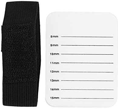 Dioche Supporto per Ciglia Supporto per Innesto Ciglia 8-15 Mm - per Extension in Plastica Composita con Marcature in Scala per Misurazioni Precise - Resistente, Leggero e Ideale per