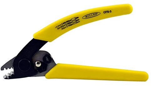 Miller CFS-3 Series Drei-Loch-Abisolierwerkzeug für Arbeitstechniker, Elektriker und Installateure, sicheres Kabelspleißwerkzeug, leicht tragbarer Abisolierzange, 120 g