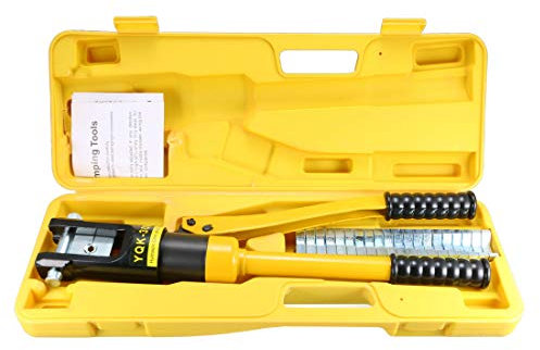 Sourcingmap 12 Ton Hydraulic Wire Cable Lug Terminal Crimpers Crimping Tool 11 Dies YQ-300