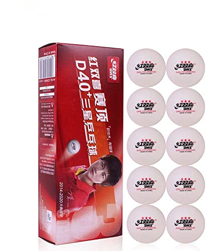 DHS Tischtennisbälle ABS D40+, Weiß, 10 Stück
