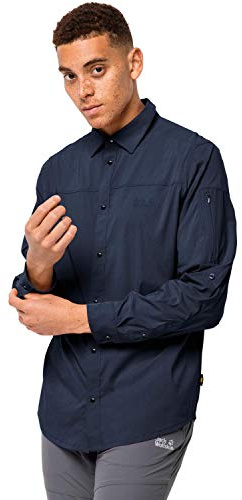 Jack Wolfskin Kenovo Ls skjorta M snabbtorkande utomhus skjorta långärmad