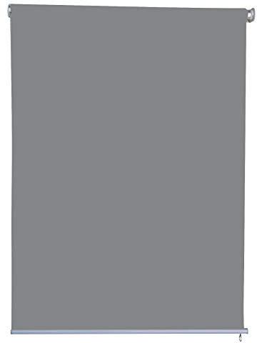 Jet-Line | Outdoorrollo | Sichtschutzroll | Hellgrau | 1.0 x 2.3 m | Windschutz | Sonnenschutz | Windschutzrollo | Außenrollo | Balkon | Terrasse | Garten
