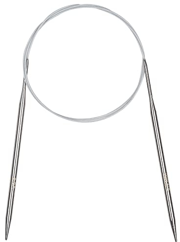 Coopay Rundstricknadeln 100 cm, 5,0 mm Stricknadeln Rundstricknadel Edelstahl Rundstricknadeln mit Flexibel Kabel, Robust Rund Stricknadeln für Decken Stricken & Große Projekte