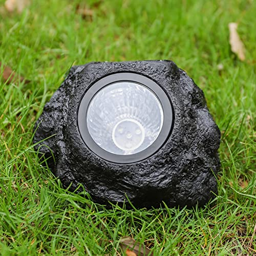 WOLONG LED Solar Lichter für Außen Garten, IP65 wasserdichtes Steinoptik Rasen Licht Gartenlampe Gartendekoration Steinlampe für Außen Stein Optik Landschaft Deko Solarlampe