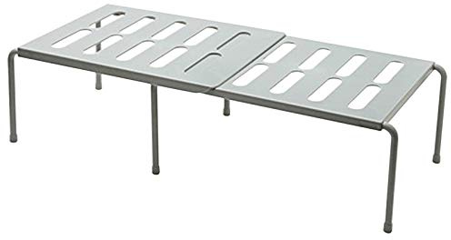 ERYUE Scaffale,Scaffale per armadietto espandibile impilabile Armadio da Cucina Ripiano per Ripiani Organizzatore per ripostigli da Cucina