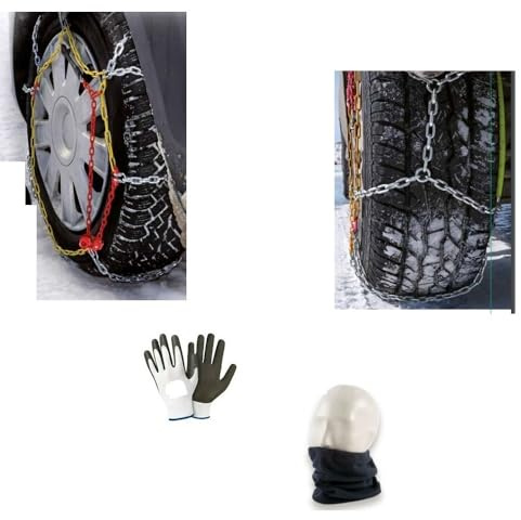 SCHNEEKETTEN FÜR Reifen 235/55R18 Kreis 18 (18835N) Paar 9 MM RATENFÖRMIGE AUTOKETTEN Uni 11313:2010 UND ONORM KOMPAKTER D-Abschnitt ZUGELASSEN