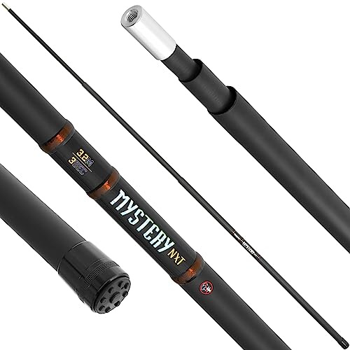 Mega Fishing Mystery NXT Carbon Teleskop Kescherstab 2,60m & 3,20m - Tele Kescherstange Angel Kescher Stab
