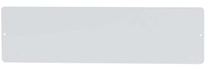 KalaMitica - Magnettafel für die Wand, Kreidetafel Magnetisch aus Stahl, beschreibbar mit Kreide und abwischbar, Pinnwand für Magnete - Raues Weiß - 14 x 50 cm