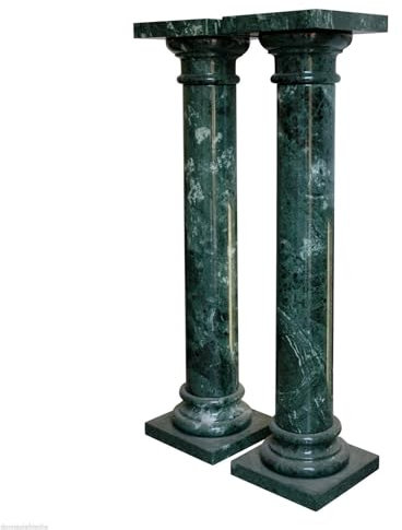 CBAM Paar grüne Alpen grüne Marmor Klassische Säule Marmor säulen H 100 cm