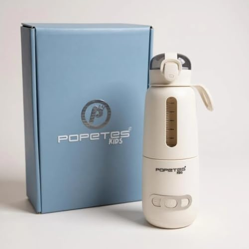 Popetes Kids - Calienta Biberones FREEDOM. Portátil e Inalámbrico, Rápido, Calentador de leche materna, Ajuste de Temperatura, Carga USB, Ideal para Viajes y Uso Diario