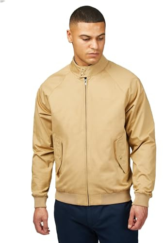 Ben Sherman Herren Signature Harrington Jacke, Sand, XXL