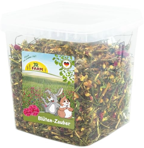 JR Farm blommagi 400 g i hink (örter för dvärgkaniner och gnagare, kompletterande foder)