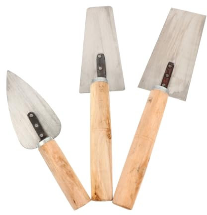 LIFKICH 1satz Edelstahl Spachtel Teiliges Maurerwerkzeug Für Präzise Innenreparaturen Ergonomischer Holzgriff Rutschfestes Design Für Hohen Arbeitskomfort