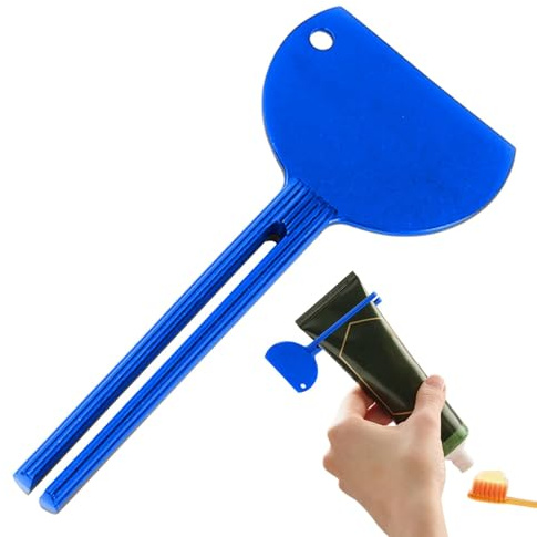 Generic Tandkräm Tube Squeezer Tool, Metal Tandkräm Tube Squeezer Dispenser för att spara tandkräm Ansiktsrengöring krämer färg - Himmelsblå
