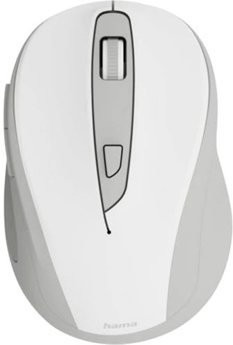 Hama WM-400 WiFi mus Sladdlös Optisk Vit 6 Knappar 1600 dpi