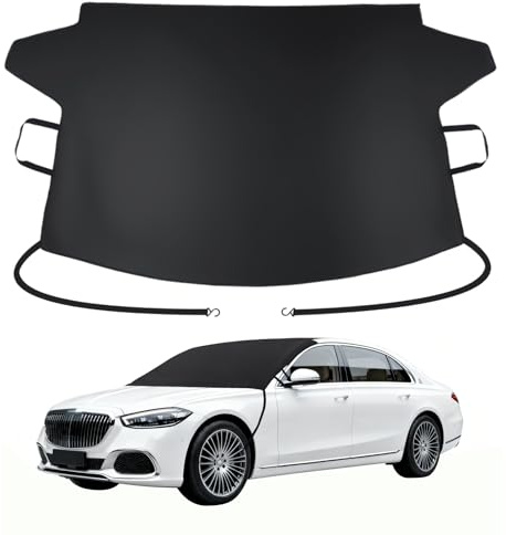Subody Cldkz Windshield Cover for ice and Snow | 600D Three-Layer Composite Waterproof,Sunshade,Dustproof Fabric |Windshield Snow Cover for car, SUV, Truck|Winter car Accessories|car Windshield Cover