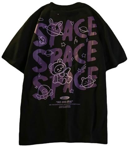 Skateboard Frog Frauen Gothic T-Shirt Y2K Harajuku Grafik Baumwolle Anime | Grunge Gothic Harajuku Kawaii Streetwear Y2K T-Shirt Damen Baggy Kurzarm Grau Weiß Cartoon Print Distressed Löcher lässig