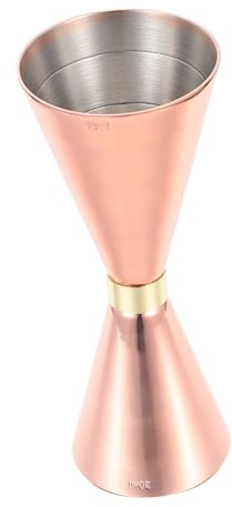 HOMOBABE Doseur à Cocktail INOX Double Jigger Plaqué Mesure Précise pour Bar et Maison et Résistant Corrosion