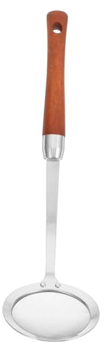 Toyvian Cuchara Filtrante De Acero Inoxidable Para Freír Colador De Malla Fina Para Alimentos Espumadera Mango Para Filtro De Aceite Cuchara Para Cocinar Colador Para Freír
