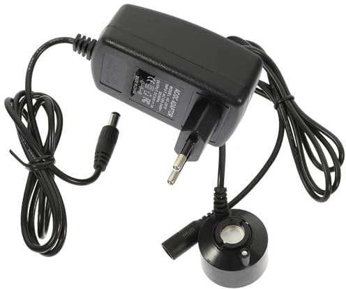 Beavorty Generador de Niebla Ultrasónico Mini 3.6 Cm sin Luz para Estanques y Peceras, Máquina de Niebla Doméstica Ruido, Compatible Ac220v, Humidificador de Agua para Jardín y Decoración