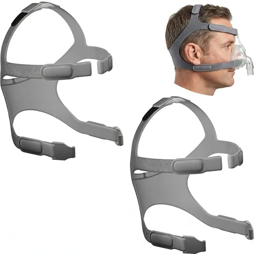 2-Pack 2er Pack CPAP Maske Kopfband Ersatz für Fisher & Paykel Eson & Simplus CPAP Mask – Weiches Neopren Standard Größe Simplus Kopfband für Optimalen Sitz & Komfort - (Clips nicht inkl)