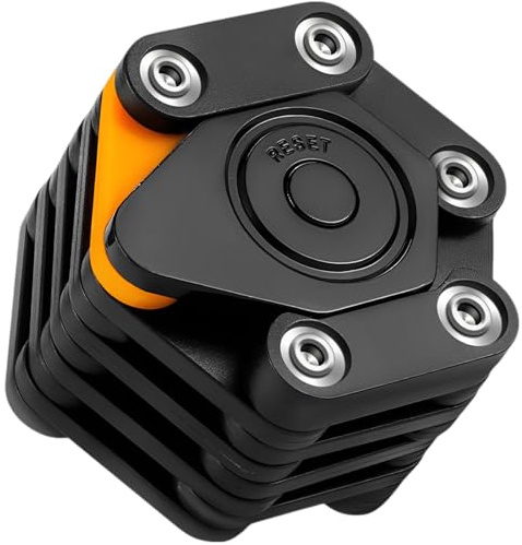 Cerradura de combinación de 30.7 pulgadas, antirrobo, plegable, con código de 4 dígitos, aleación de acero, portátil, incluye soporte de montaje para montaña/carretera S y scooter