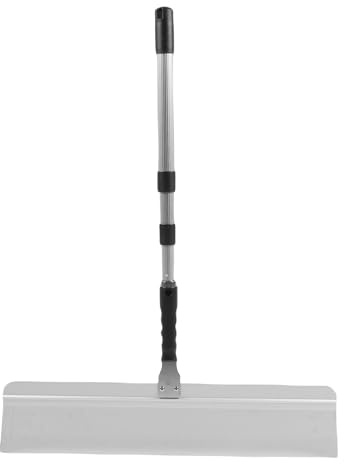 Asixxsix Rullo chiodato autolivellante, kit di utensili per cemento autolivellante con manico filettato da 24 pollici, asta telescopica, set di rulli autolivellanti sostituibili