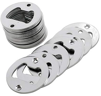 Cyful Iron 20pcs 40mm Wall Mounted Bottle Opener for Beer Coke Bottles