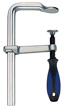 JeCo Ganzstahl-Schraubzwinge Spannweite 600 mm Ausladung 120 mm 3-K-Griff