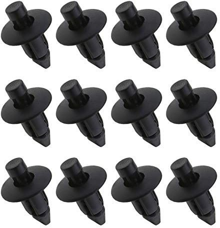 Be In Your Mind 50 Pz Veicolo Paraurti Minigonna Laterale Davanzali Trim Clip di Plastica Push-Tipo Rivetti Elementi di Fissaggio 96057846 Adatto 7mm Foro di Plastica Nera