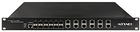 Commutateur Industriel Ethernet géré 12 Ports avec commutateur 12 Ports Fibre SFP 19-Zoll-Rack-Mount